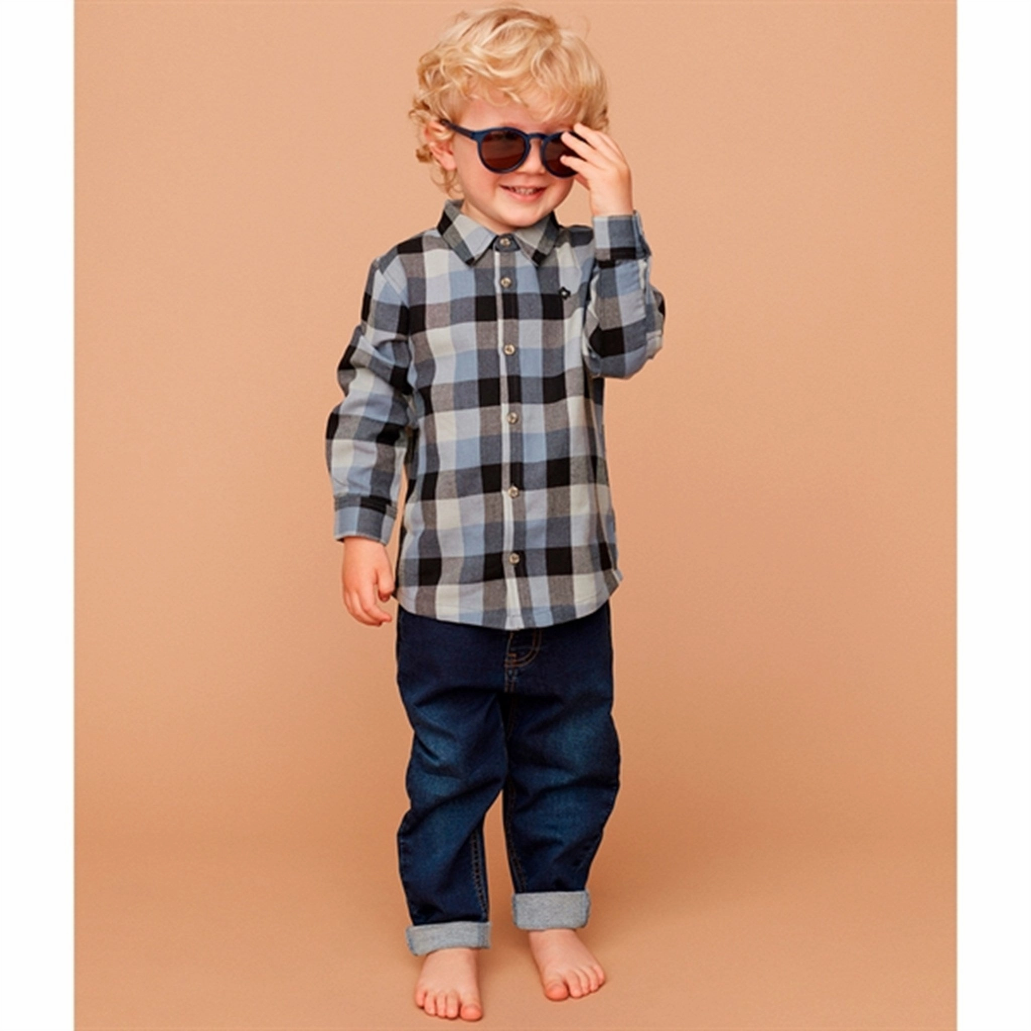 UV Protective Fabric Backpacking Trip Sofie Schnoor Middle Blue Shirt