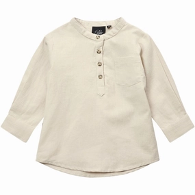 Sofie Schnoor Nature Shirt Hidden Placket Round Collar