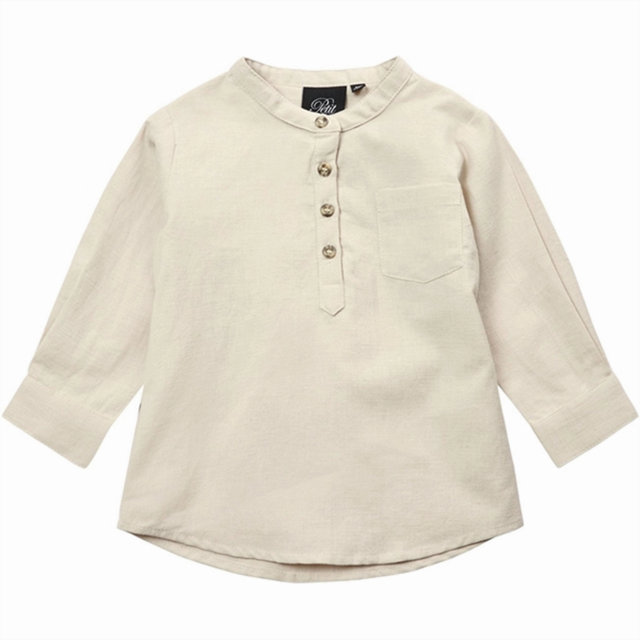 Sofie Schnoor Nature Shirt Hidden Placket Round Collar