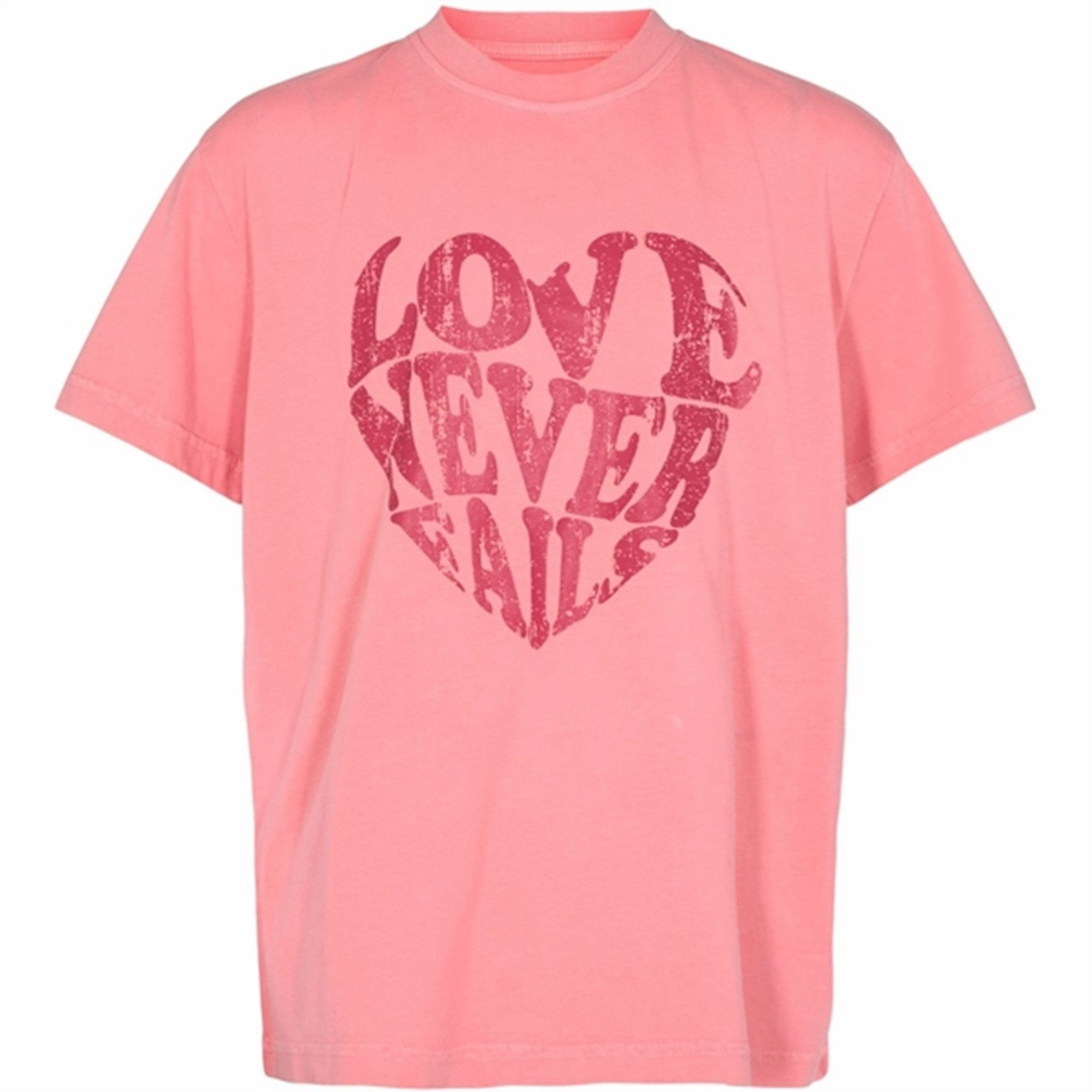 Sofie Schnoor Pink T-shirt SoftenedTexturedWeave