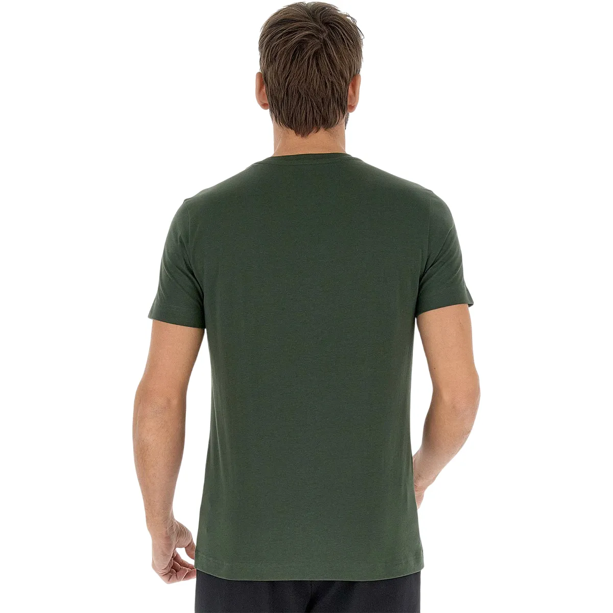 Lotto maglietta manica corta da uomo MSC II 218912 09R verde muschio No Shrink Fabric Everyday Wear
