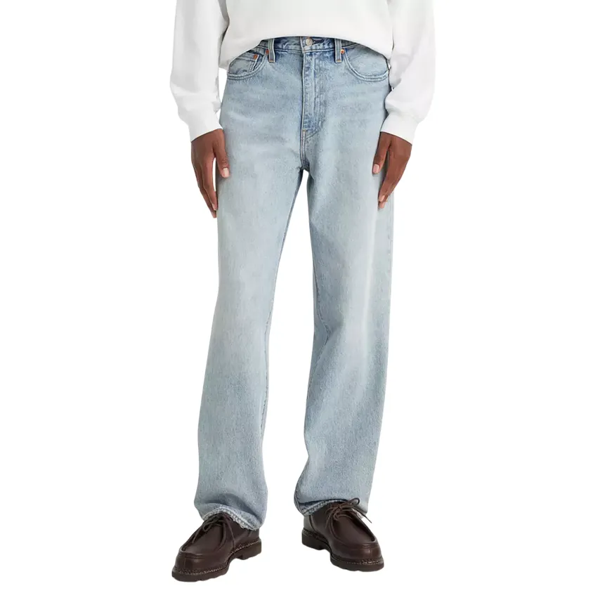 Adjustable Waist Levi's pantalone jeans da uomo 568 gamba diritta 29037 0062 baby blue essentials-blu