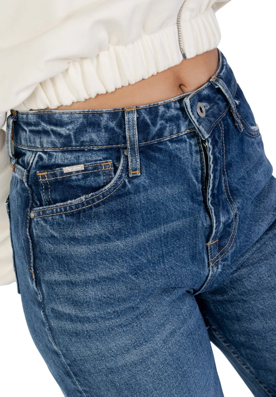 Soft Lining Pepe Jeans Pantalone Jeans da donna larghi a zampa e vita alta Lexa Sky High PL204162RR5 blu