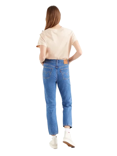Contoured Panel Design Cozy Stretch Levi's Jeans 501 Crop 362000142 breeze stone-blu