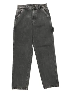 Quick Dry Fabric The Blue Skin Pantalone Jeans Baggy Slim Workwear Command-B BLAK OMS nero