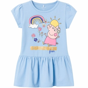 Name It Chambray Blue Arina Peppa Pig Dress Cute Touch