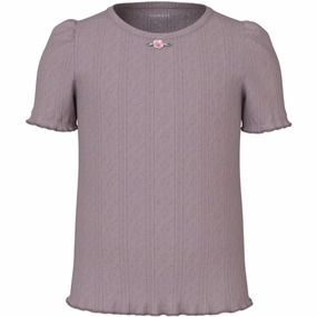 Name It Purple Dove Jsilke Slim T-Shirt Casual Look