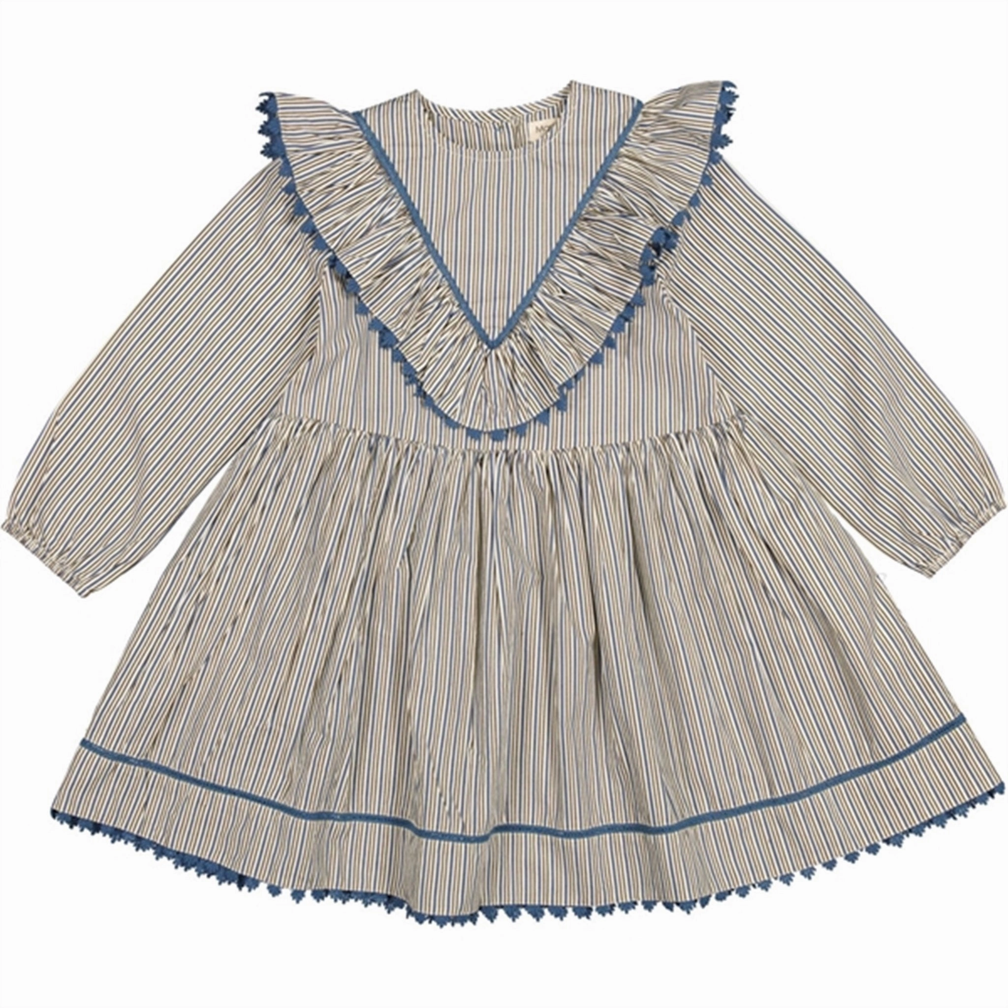 Versatile Layers Silky-Feel MarMar Ocean Stripes Daljana Dress