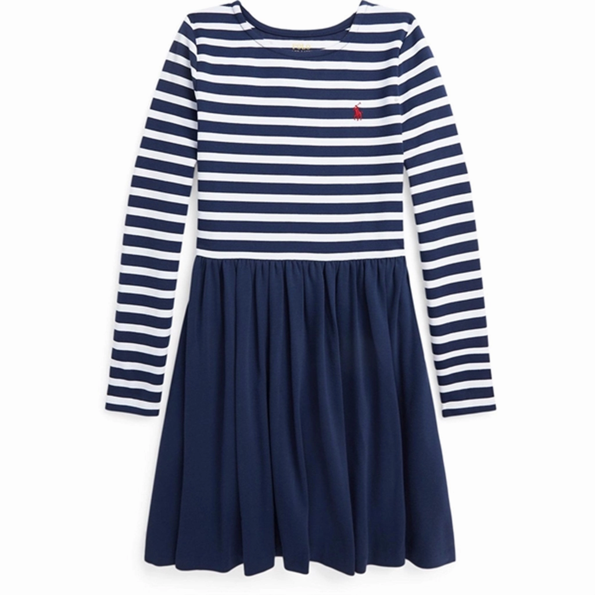 Polo Ralph Lauren Girls Dress Newport Navy W White Jewel Accent