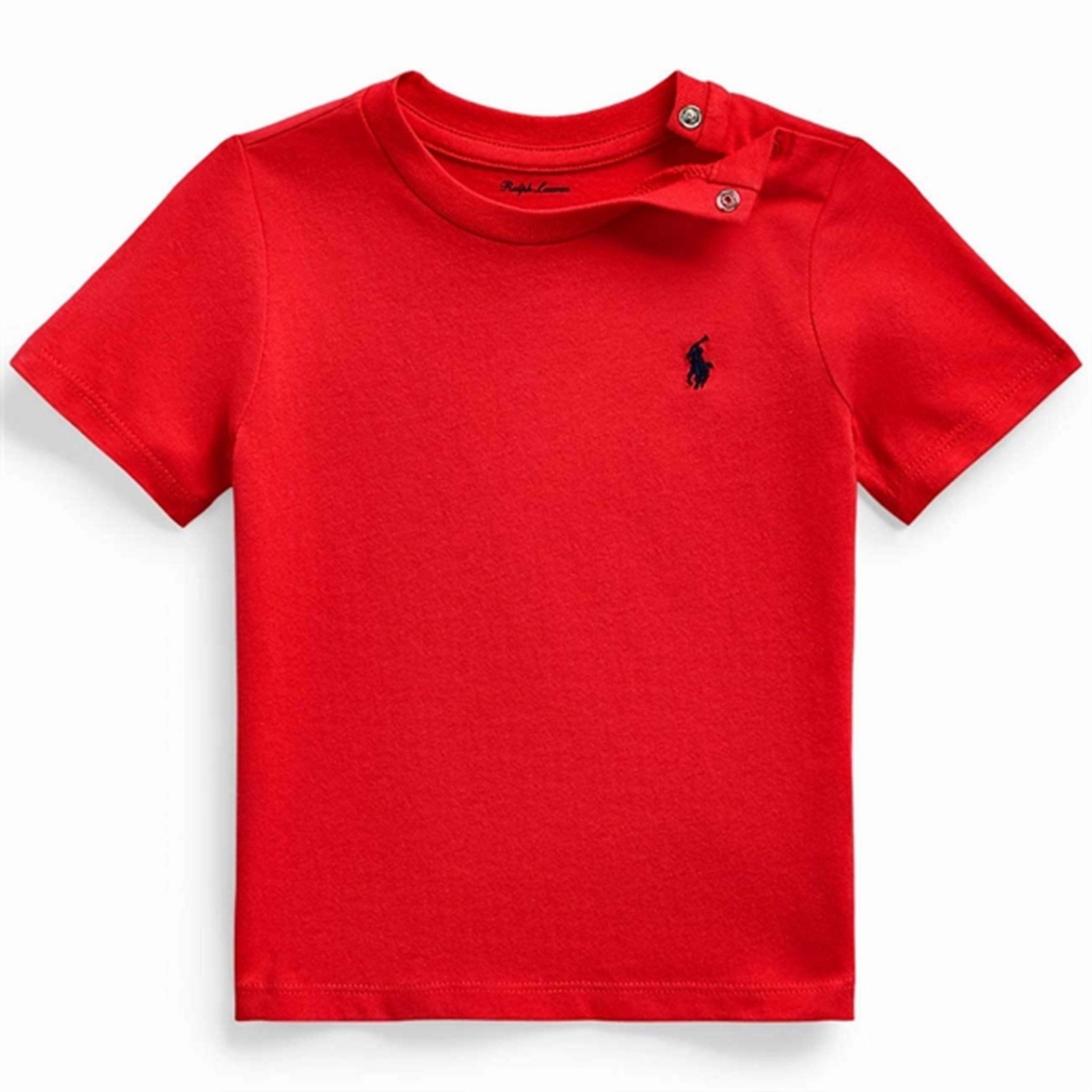 Ralph Lauren Baby Boy Short Sleeved Tee Red Stylish Quick-Drying Shirt