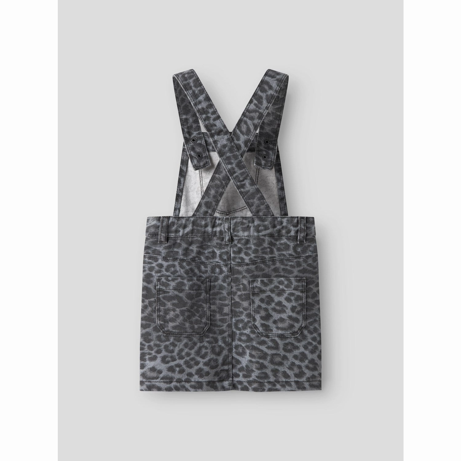 Name It Night Owl Grey Leopard Nmfophelia Twi Spencer Dress 4444-Td Floral-Pattern