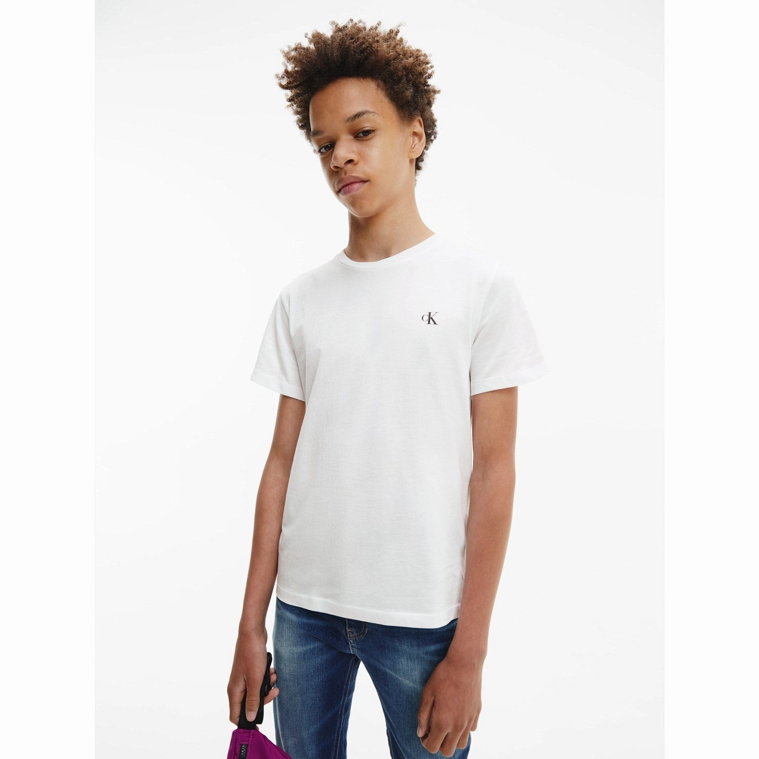 Trendy Apparel Calvin Klein White / Black 2-Pack MonAndram Tee Ss