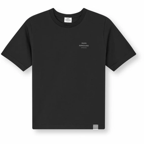 Unique Design Mads N?rgaard Black Printed Tee Thorlino Tee