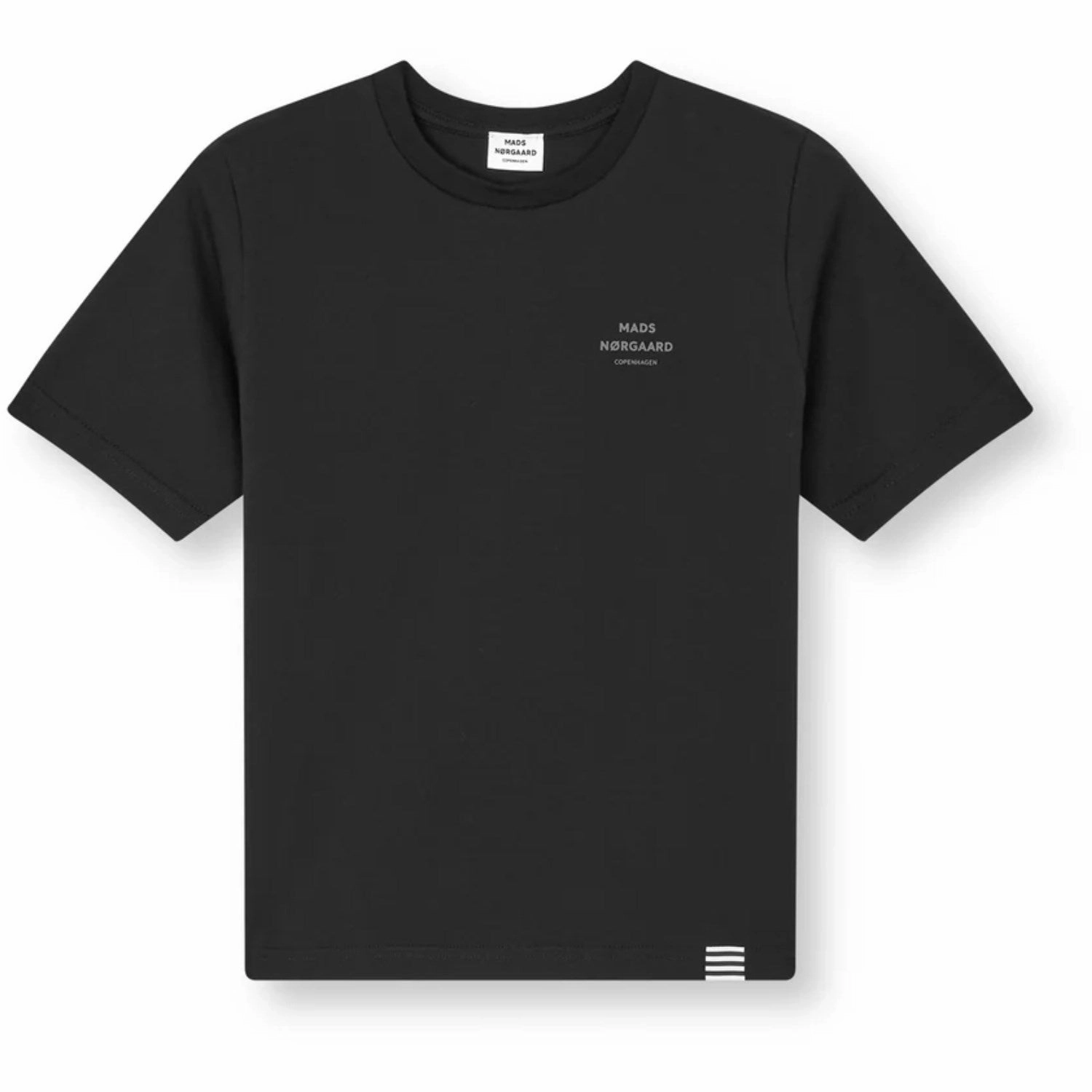 Unique Design Mads N?rgaard Black Printed Tee Thorlino Tee