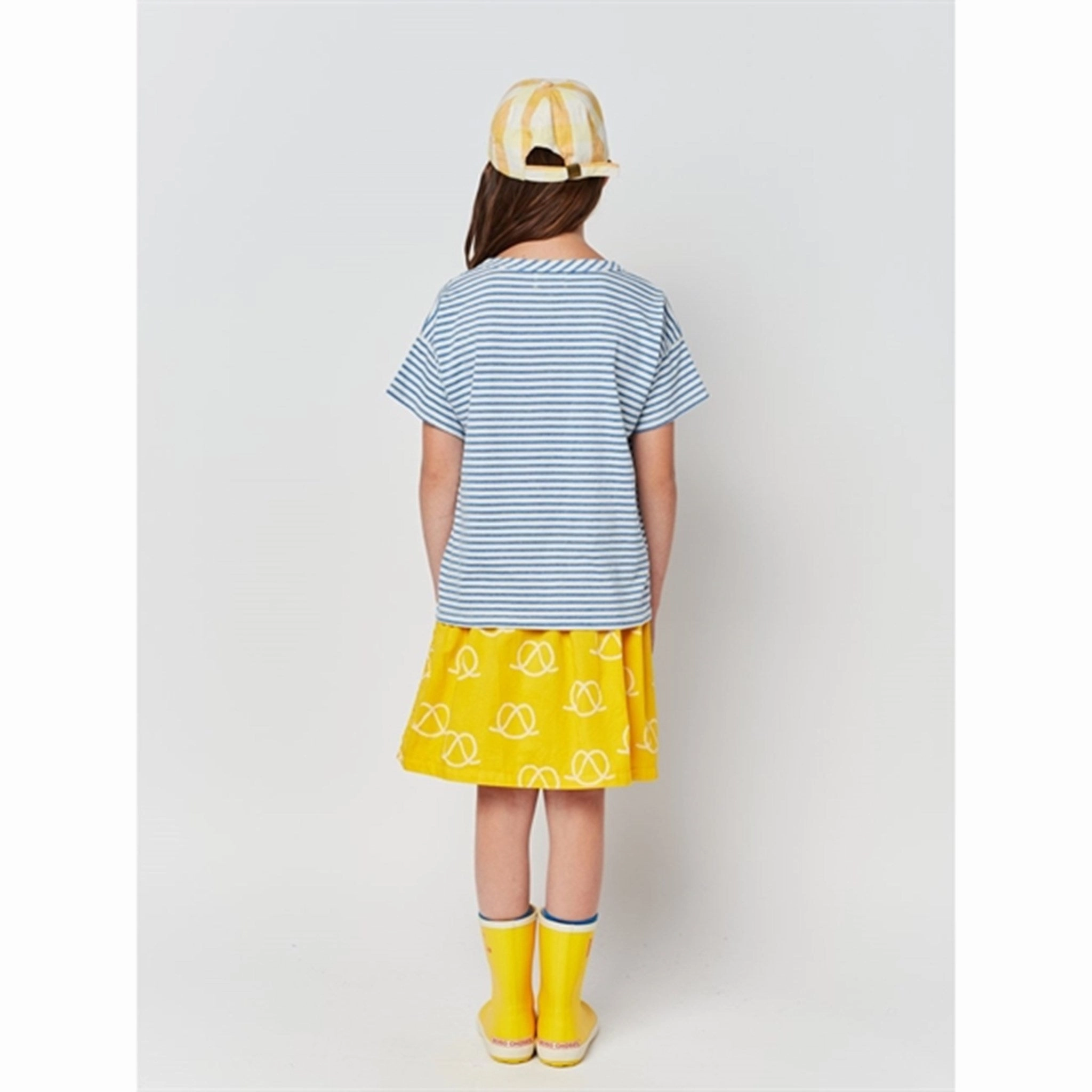 Bobo Choses Light Blue Stripes T-Shirt Fashionable Layer