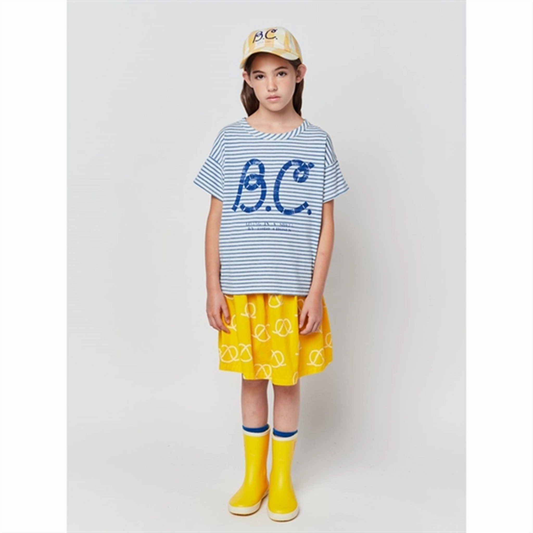 Fashionable Look Classic Look Bobo Choses Light Blue Stripes T-Shirt