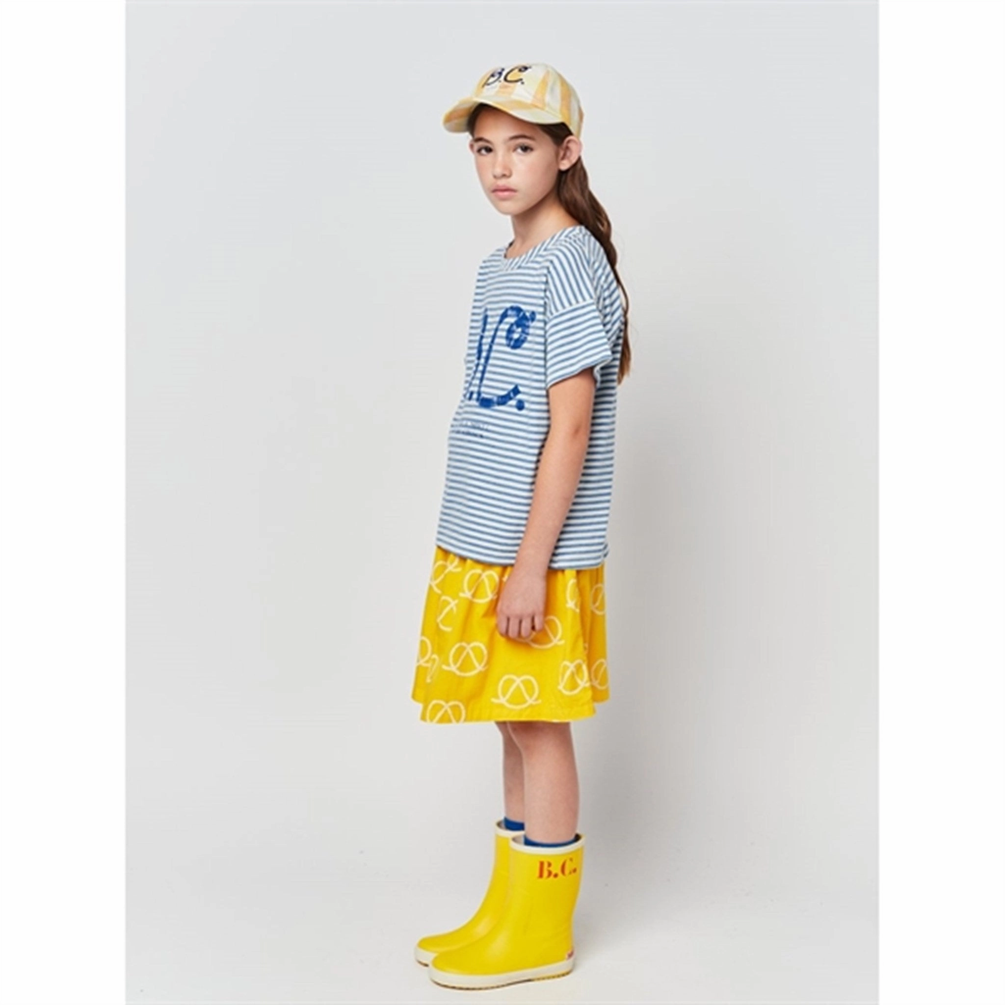 Bobo Choses Light Blue Stripes T-Shirt Affordable Fashion Fit for All Seasons