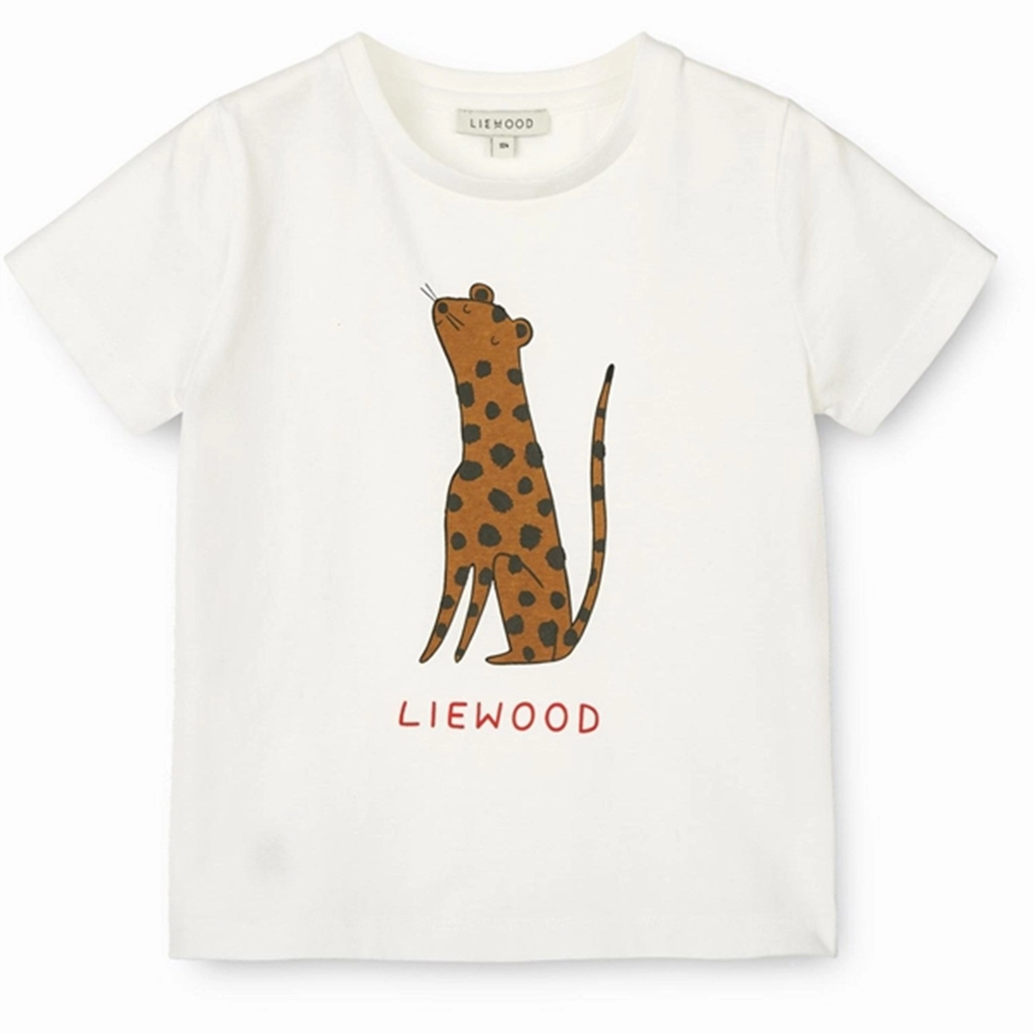 Casual Layering Wear Liewood Leopard/Crisp White Apia Baby Placement T-shirt