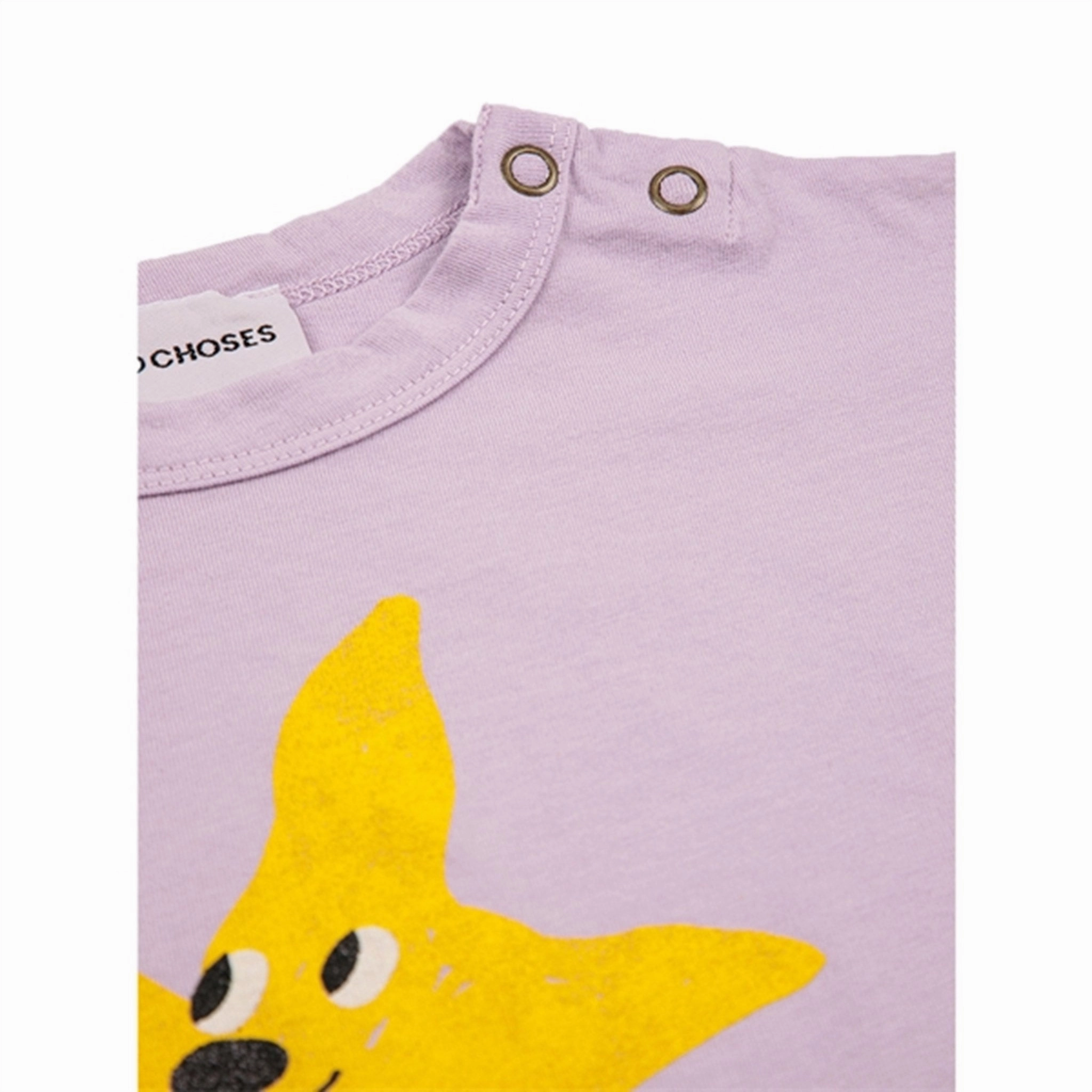 Bobo Choses Lavender Starfish T-Shirt DoubleStitchedHem
