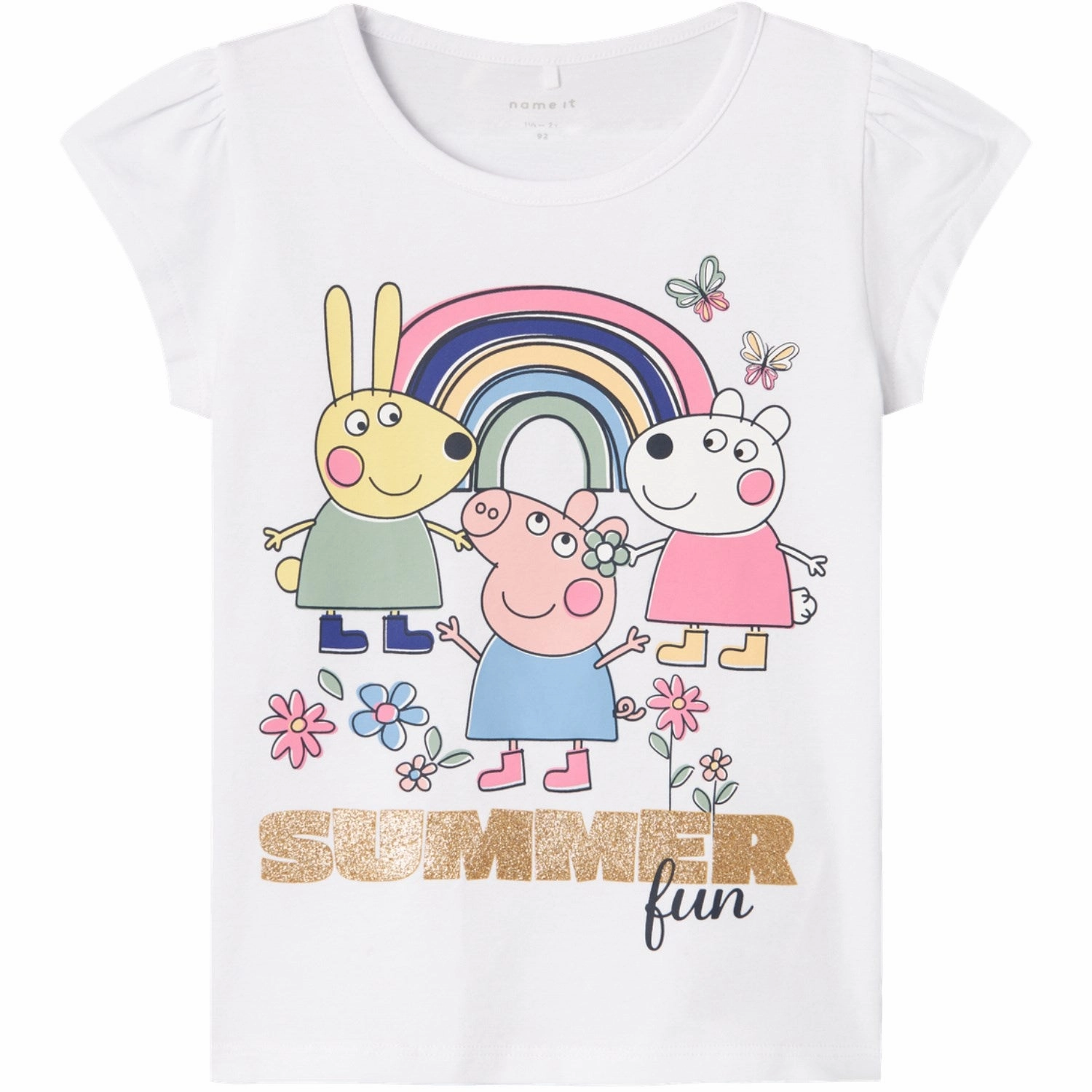 Name It Bright White Arbina Peppa Pig T-Shirt Light Layer