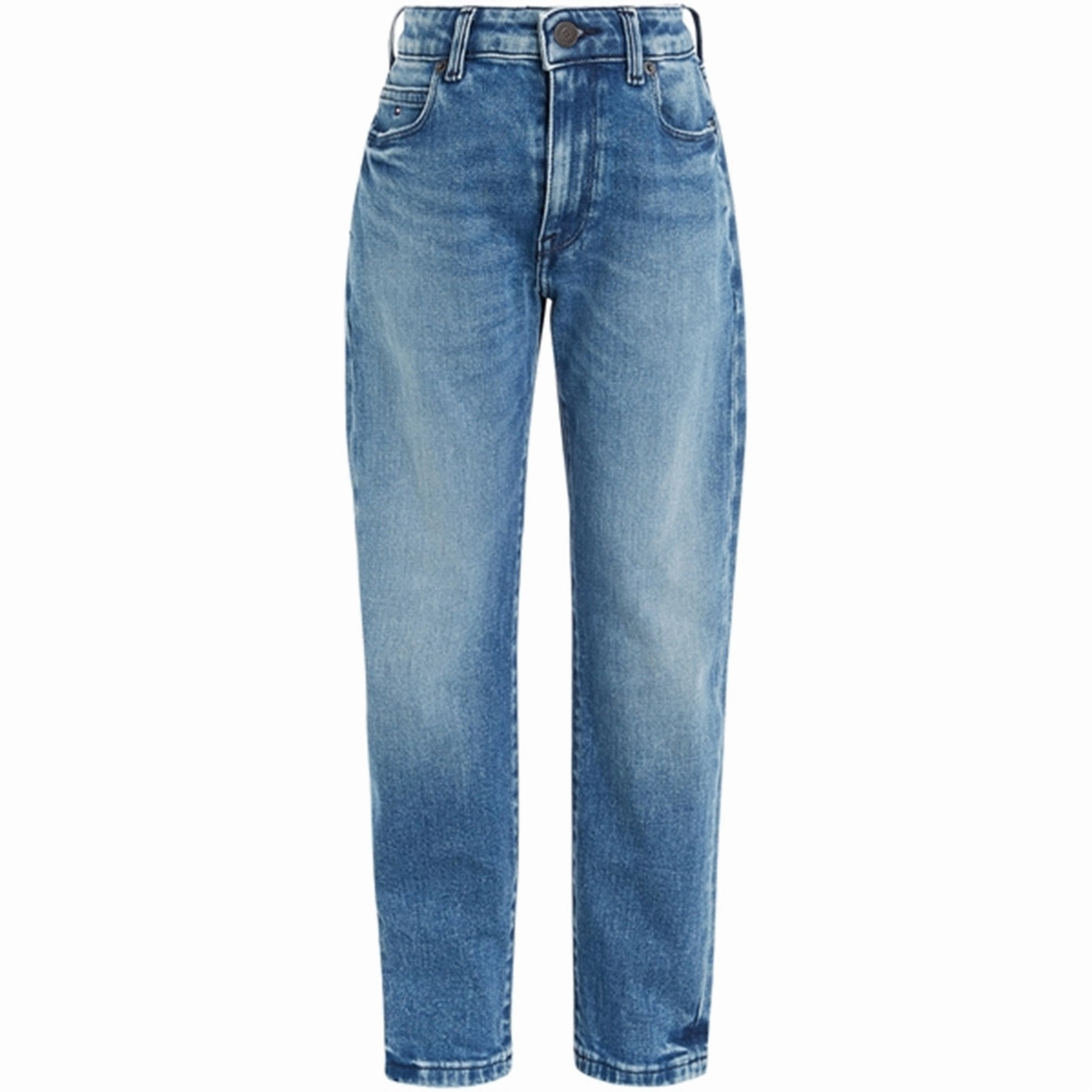 Softened Denim Material Tommy Hilfiger Modern Straight Jeans Medvintage
