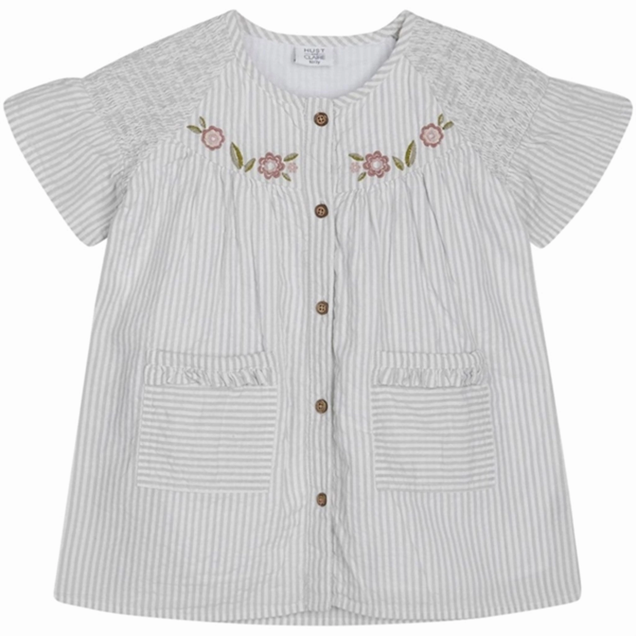 TemperatureRegulatingFabric FoldablePackaging Hust & Claire Pearl Blue Kirstin Dress