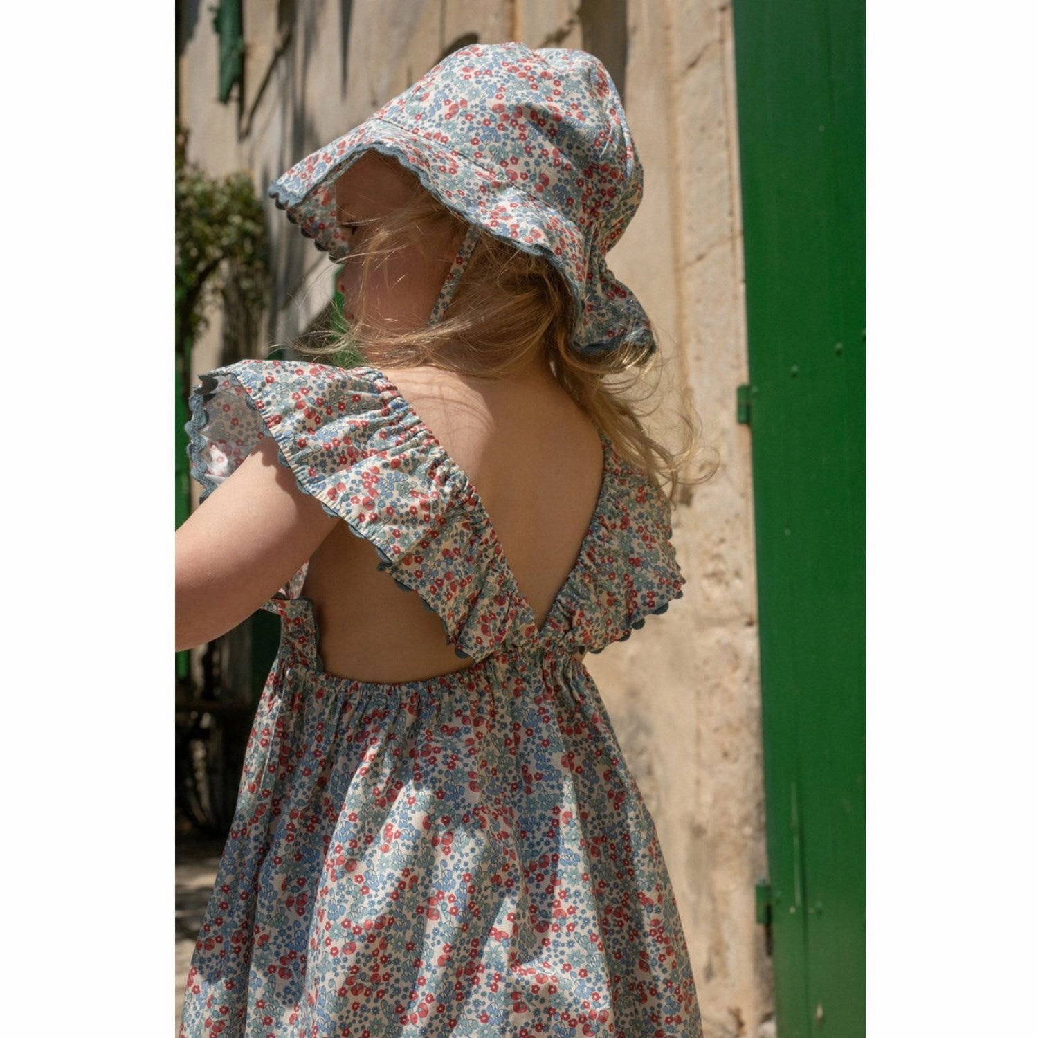 Konges Sl?jd Konges Sl?jd Verbena Kjole, 2Y, Bibi Blue Flattering Wearable Edge Detail