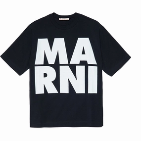 Marni Black T-shirt Soft Touch Texture
