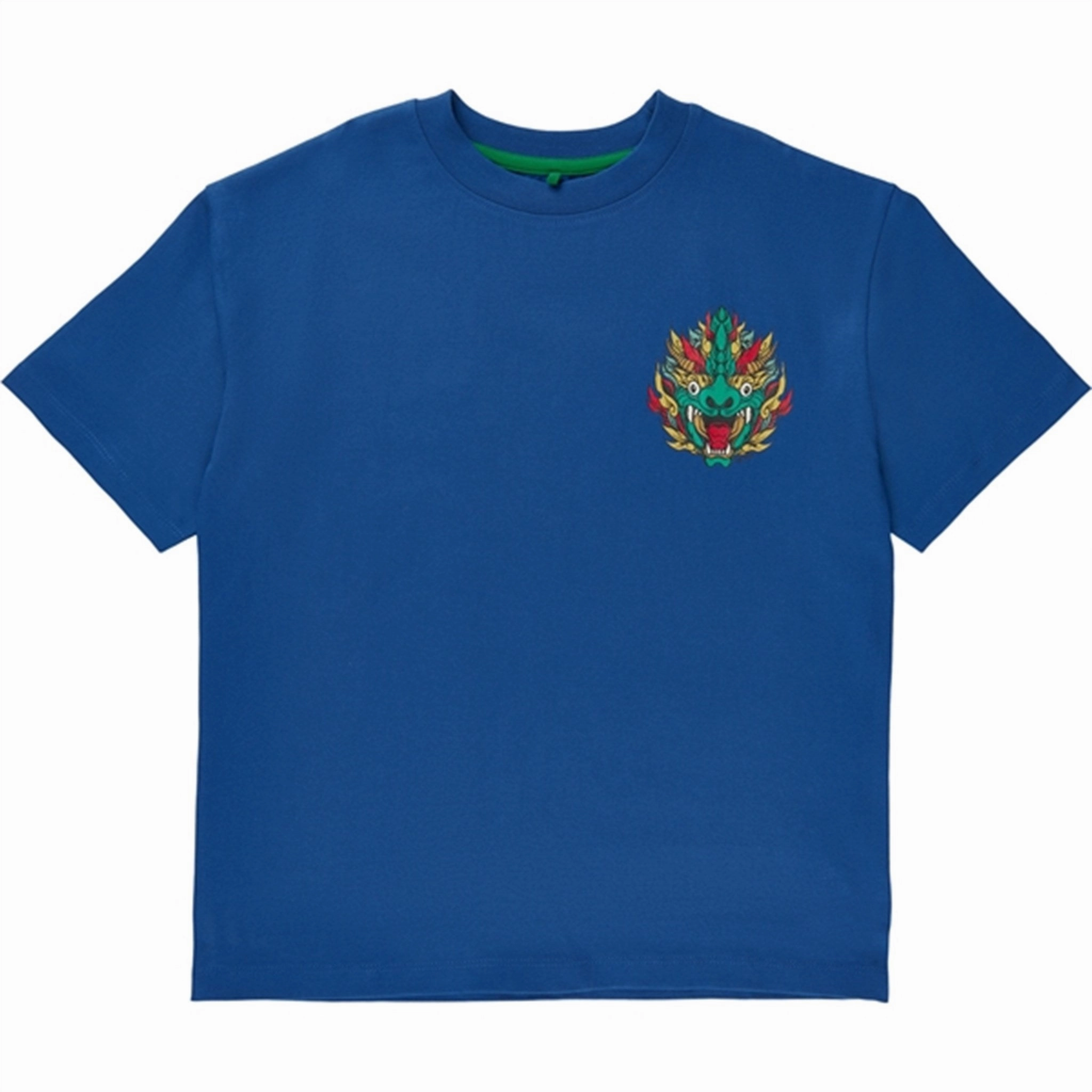 The New Monaco Blue Iz Os T-shirt Minimal Look Active Comfort