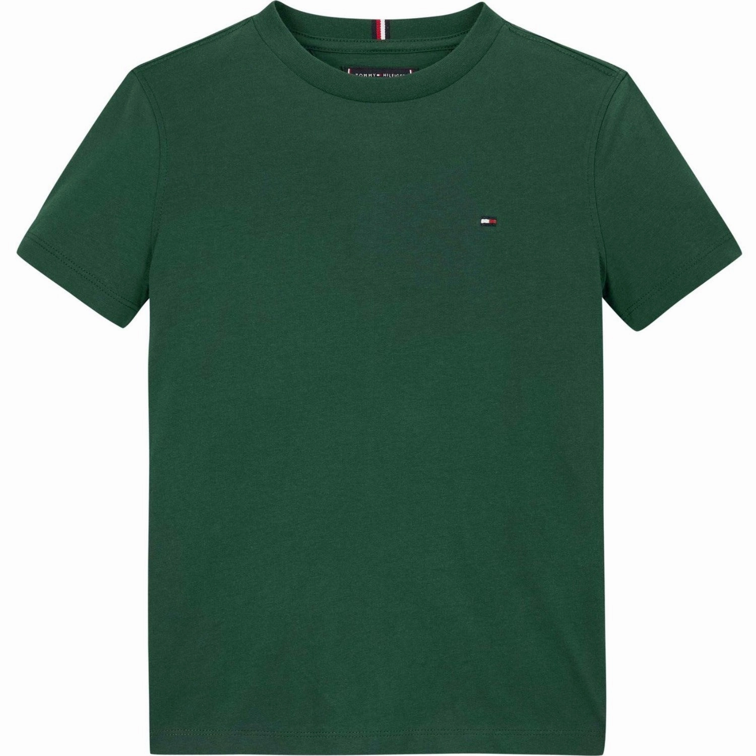 NonIrritating Fabric Tommy Hilfiger Ornamental Green Essential Cotton Reg Fit T-Shirt