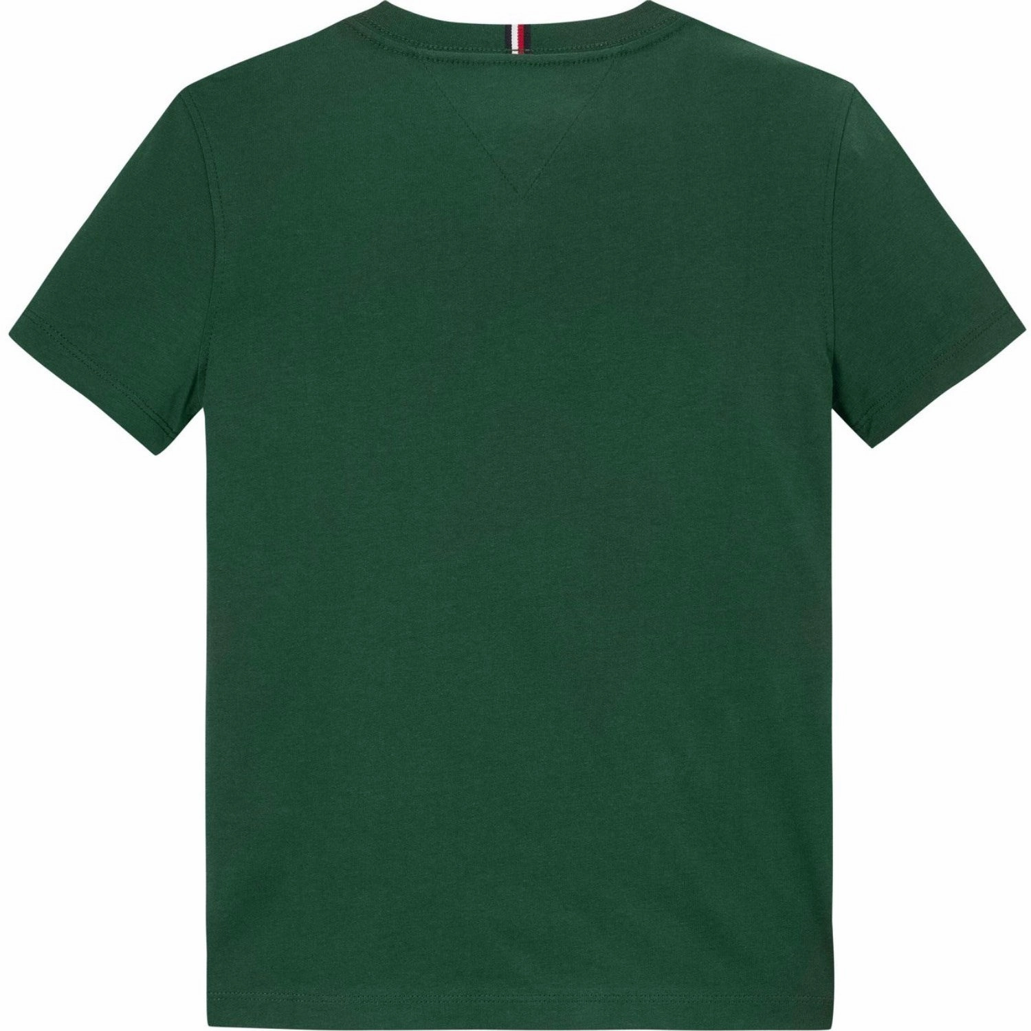 Breathable mesh panel HeatResistantMaterial Tommy Hilfiger Ornamental Green Essential Cotton Reg Fit T-Shirt