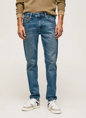 Pepe Jeans Pantalone jeans da uomo slim a vita media Hatch PM206323HP70 denim Easy Care