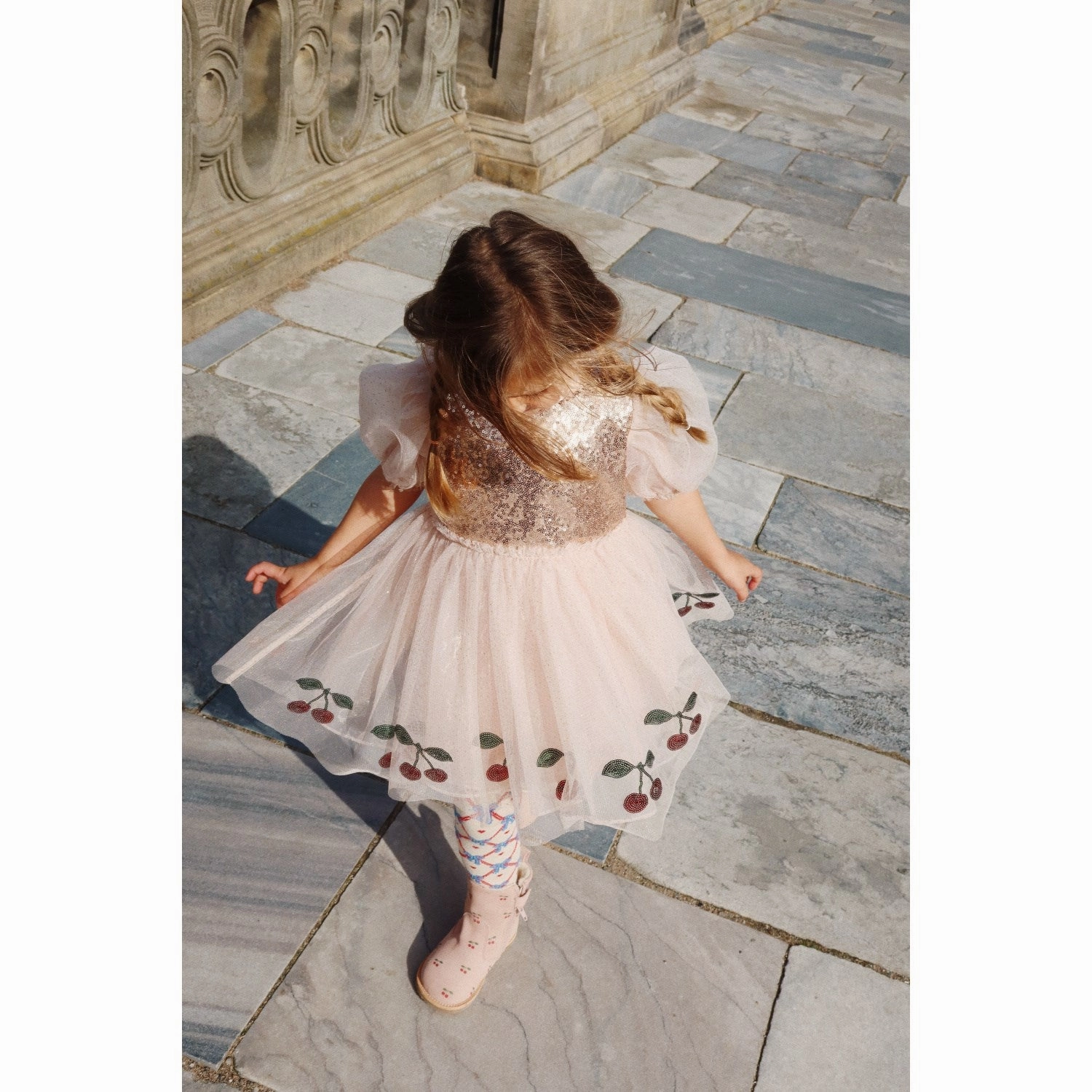 Satin-Finish Light and breezy summer dress Konges Sl?jd Gold Blush Mei Dress