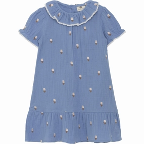 En Fant Infinity Dress Embroidery Muslin Coastal Soft