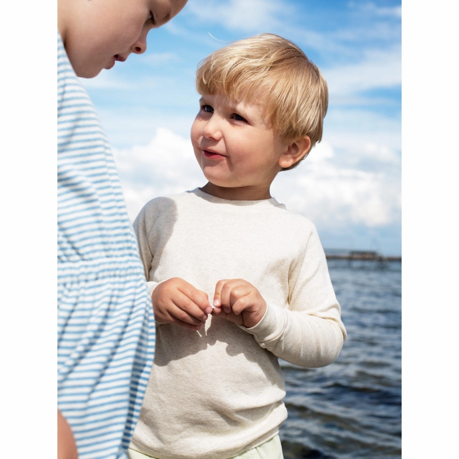 Light Rhythm Perfect For Any Occasion Serendipity Azur/Ecru Beach Dress Stripe