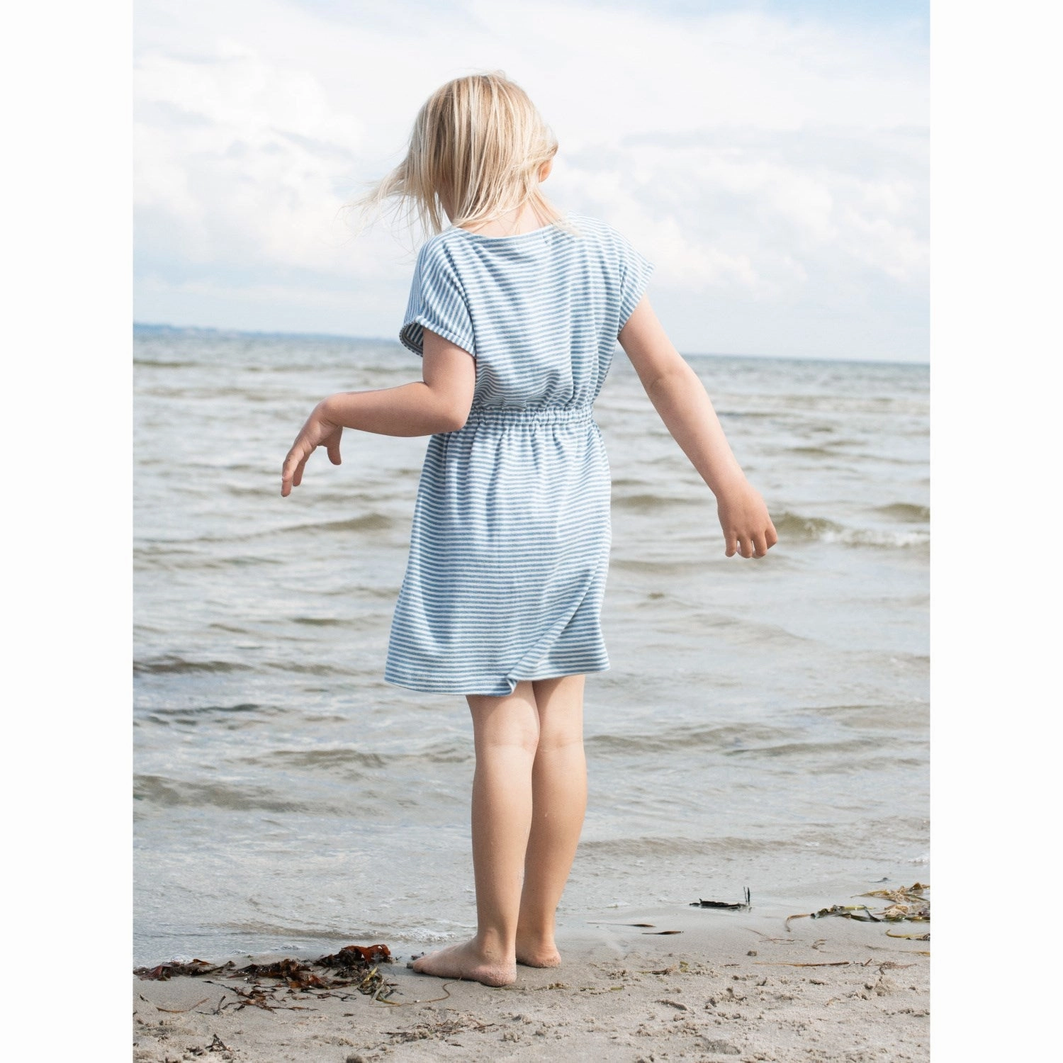 Serendipity Azur/Ecru Beach Dress Stripe All-season Chill Ready