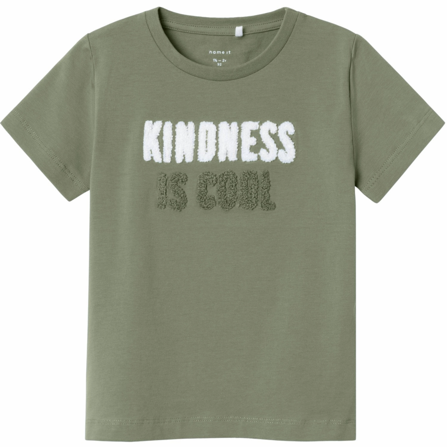 Name It Oil Green Heloop T-Shirt Microfiber texture Easy Wear Style