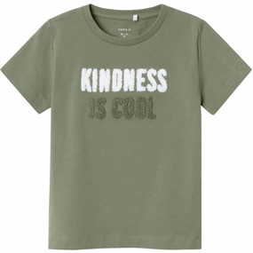 Sustainable production Name It Oil Green Heloop T-Shirt