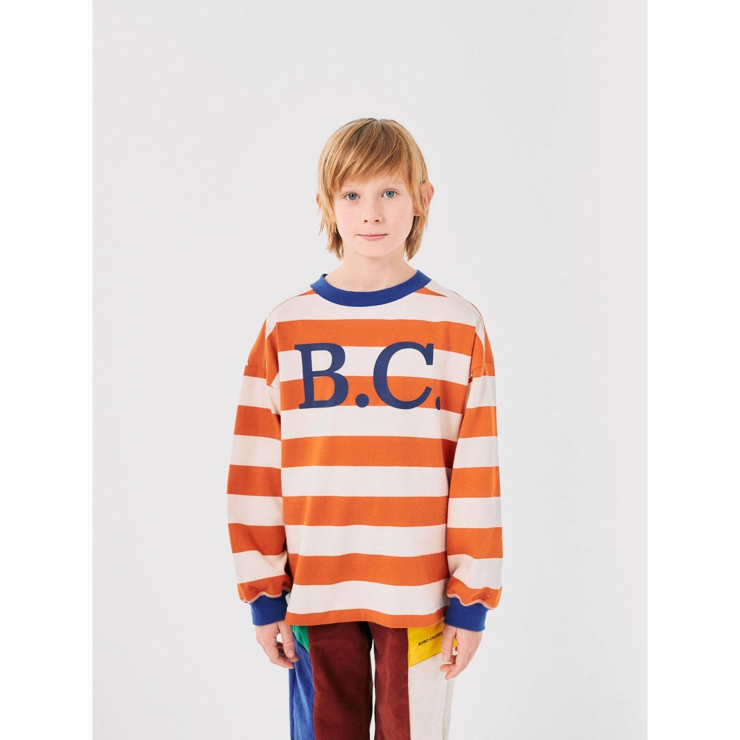 Chic Design Bobo Choses Orange Bc Stripes LS T-Shirt