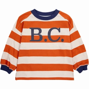 ethical fashion High-End Look Bobo Choses Orange Bc Stripes LS T-Shirt