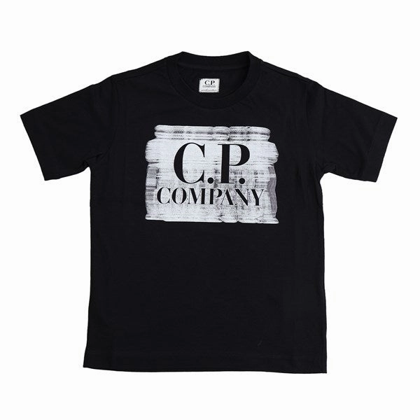 C.P. Company Black T-shirt Everyday Layering Layered Hem Design