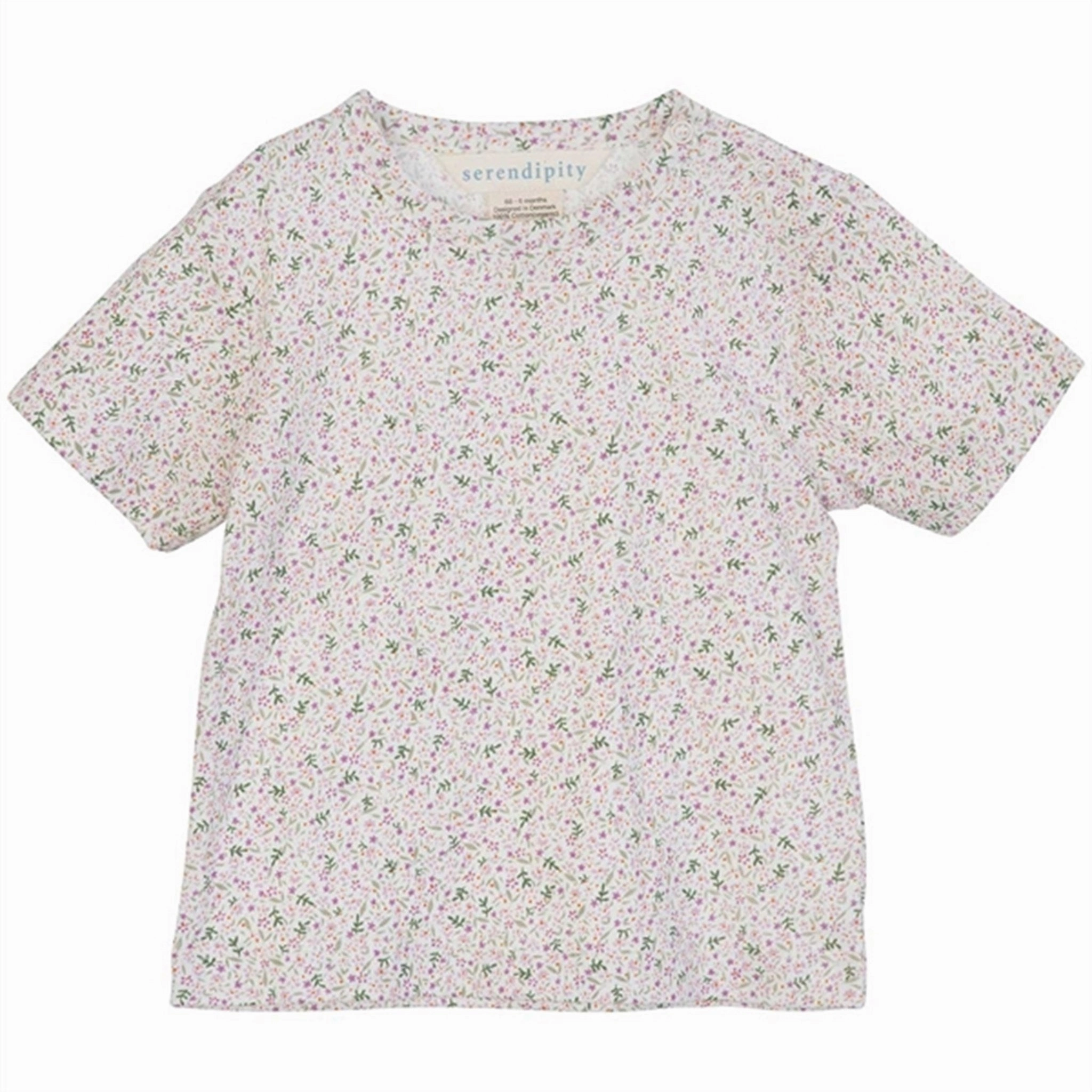 Skinny Fit Office Casual Serendipity Violet Bloom Baby Jersey Tee T-shirt