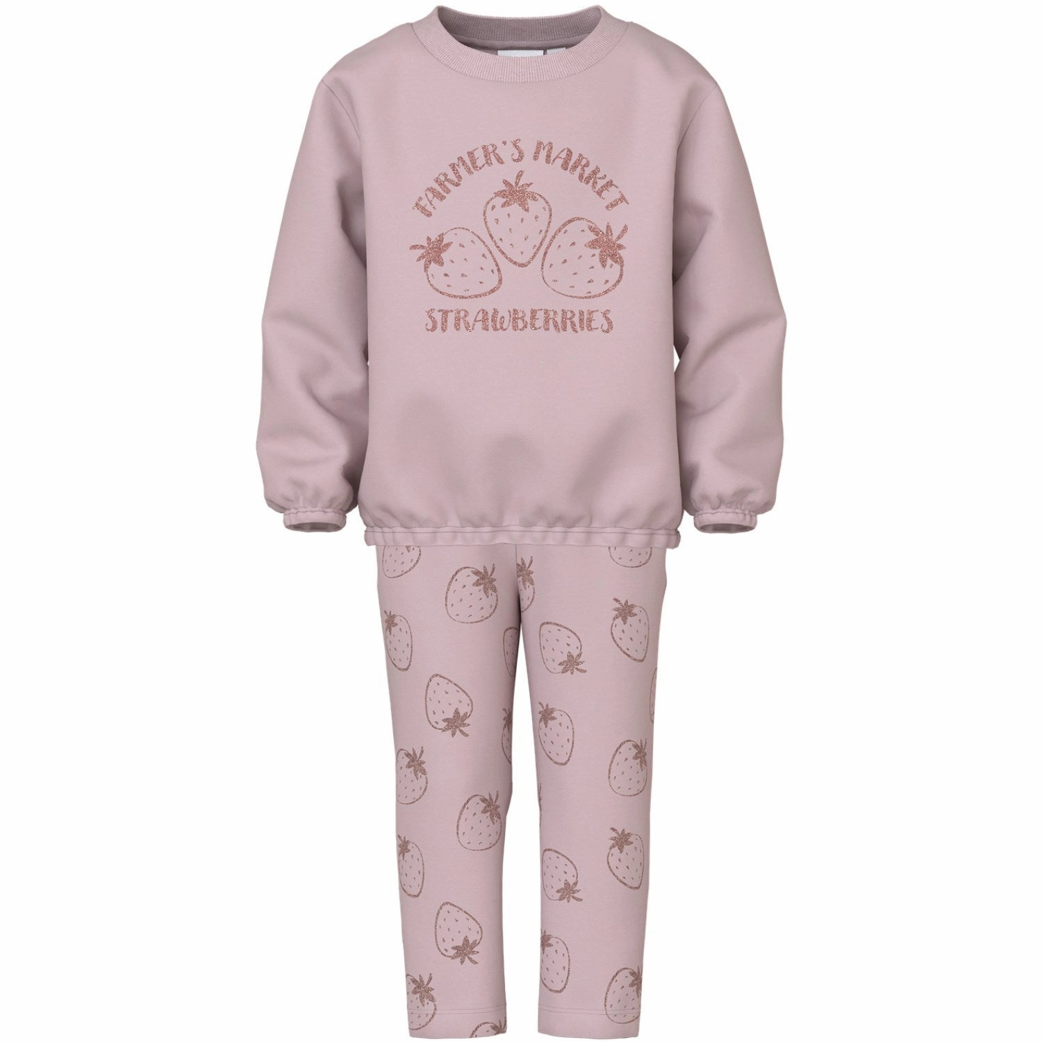 FlatlockStitching Perfume Name It Burnished Lilac Nmfviluba Ls Nreg Sweat Set Unb