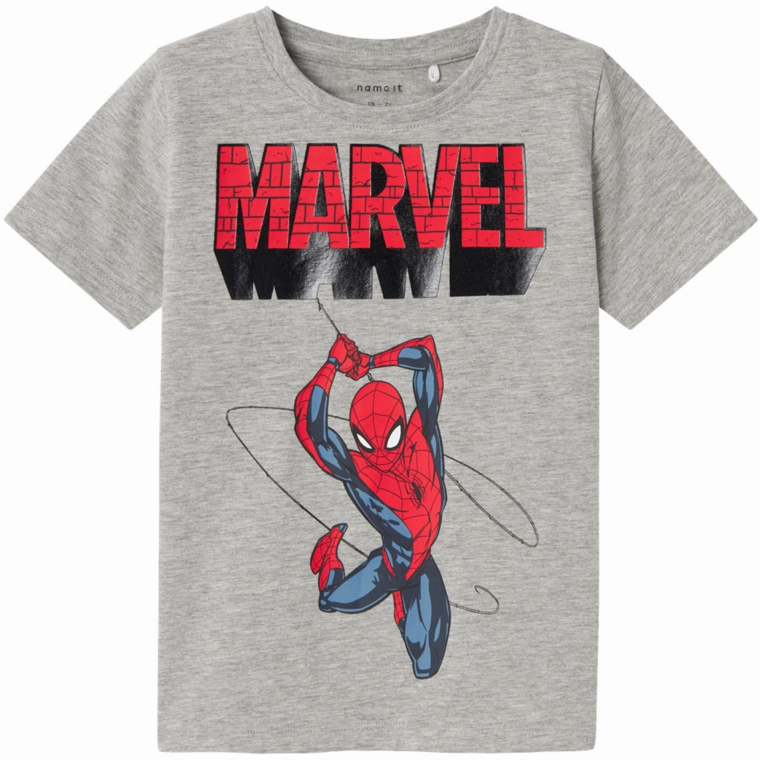 Stylish Everyday Wear Name It Grey Melange Jaba Spiderman T-Shirt