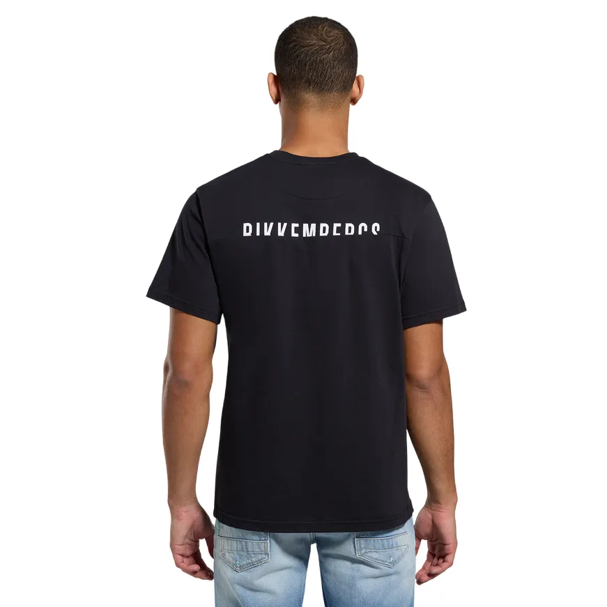 Athletic Wear Bikkembergs maglietta manica corta da uomo in cotone jersey BMT0702 8000 nero