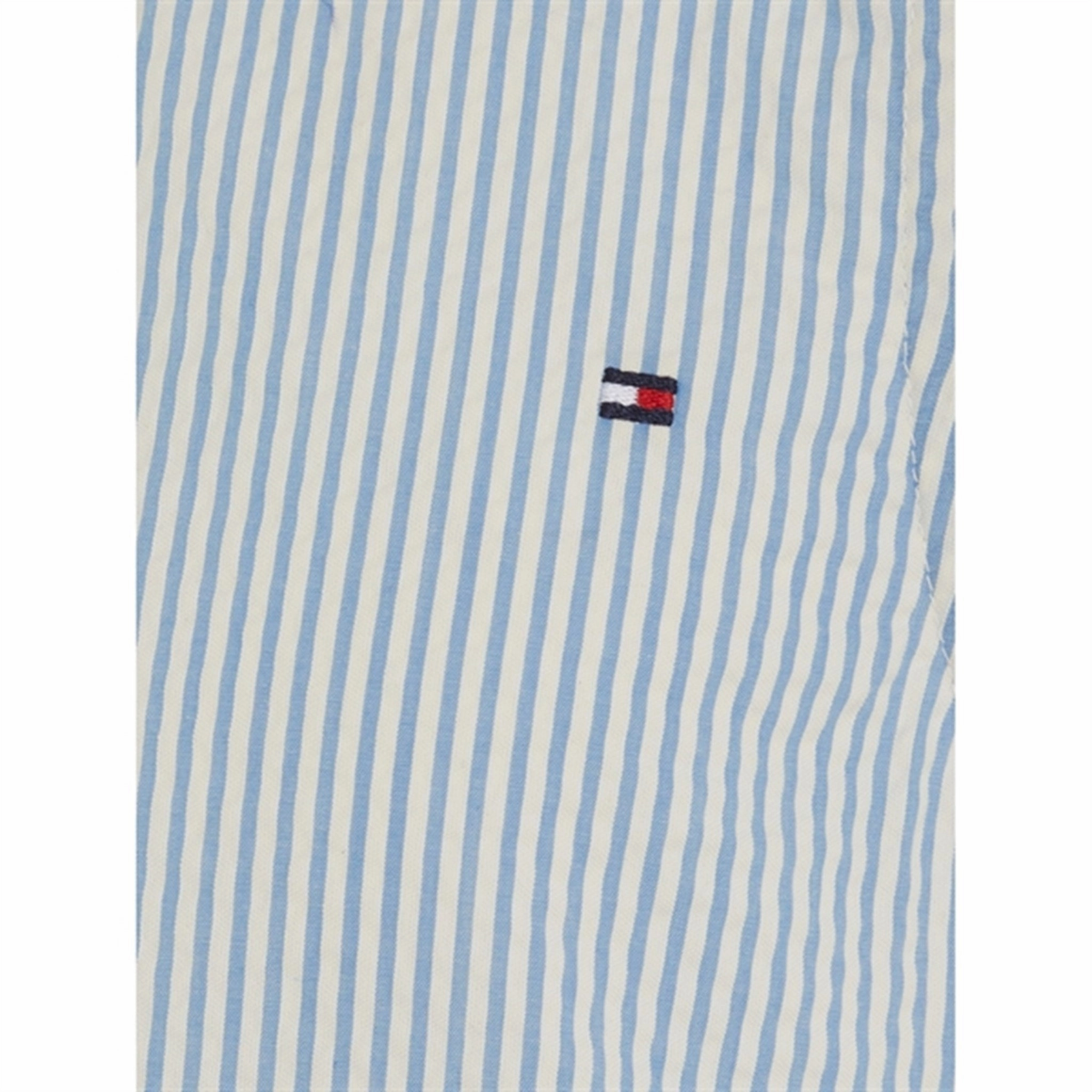 Tommy Hilfiger Seersucker Striped Ruffle Kjole Blue Spell Stripe Subtle design Simplistic Mood