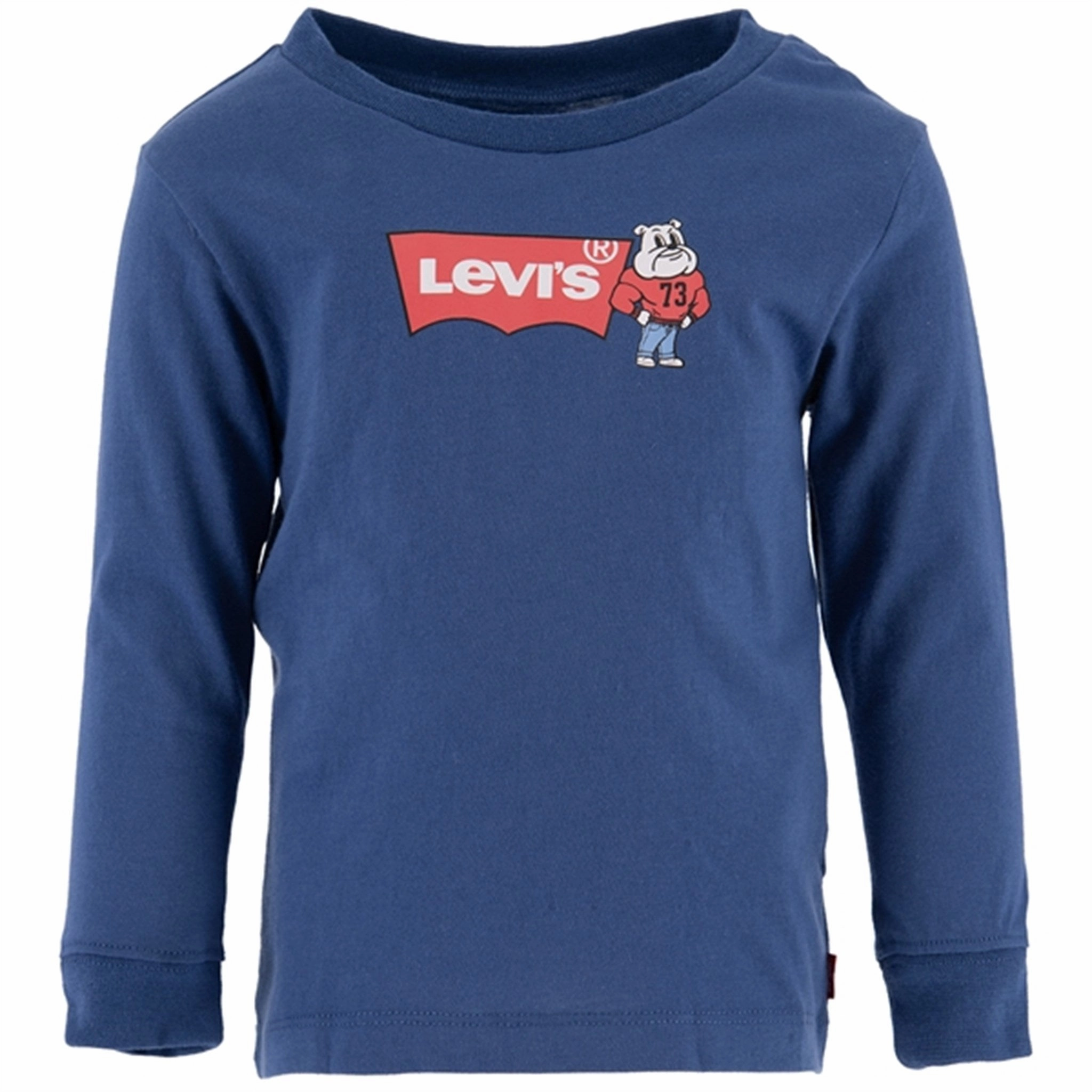 Reinforced Hems Holiday Wear Levi's Mascot Batwing Crewneck T-shirt Blue