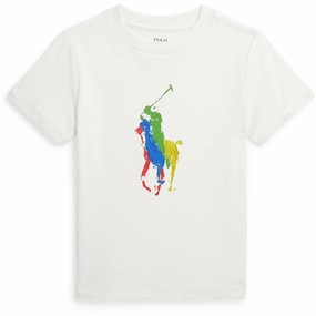 Polo Ralph Lauren Boys T-Shirt Deckwash White Modern Fashion