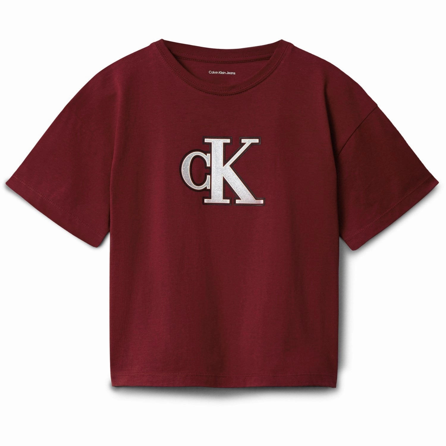Calvin Klein Raspberry Chocolate Festive Graphic Ss T-Shirt All-Season Comfort Wear
