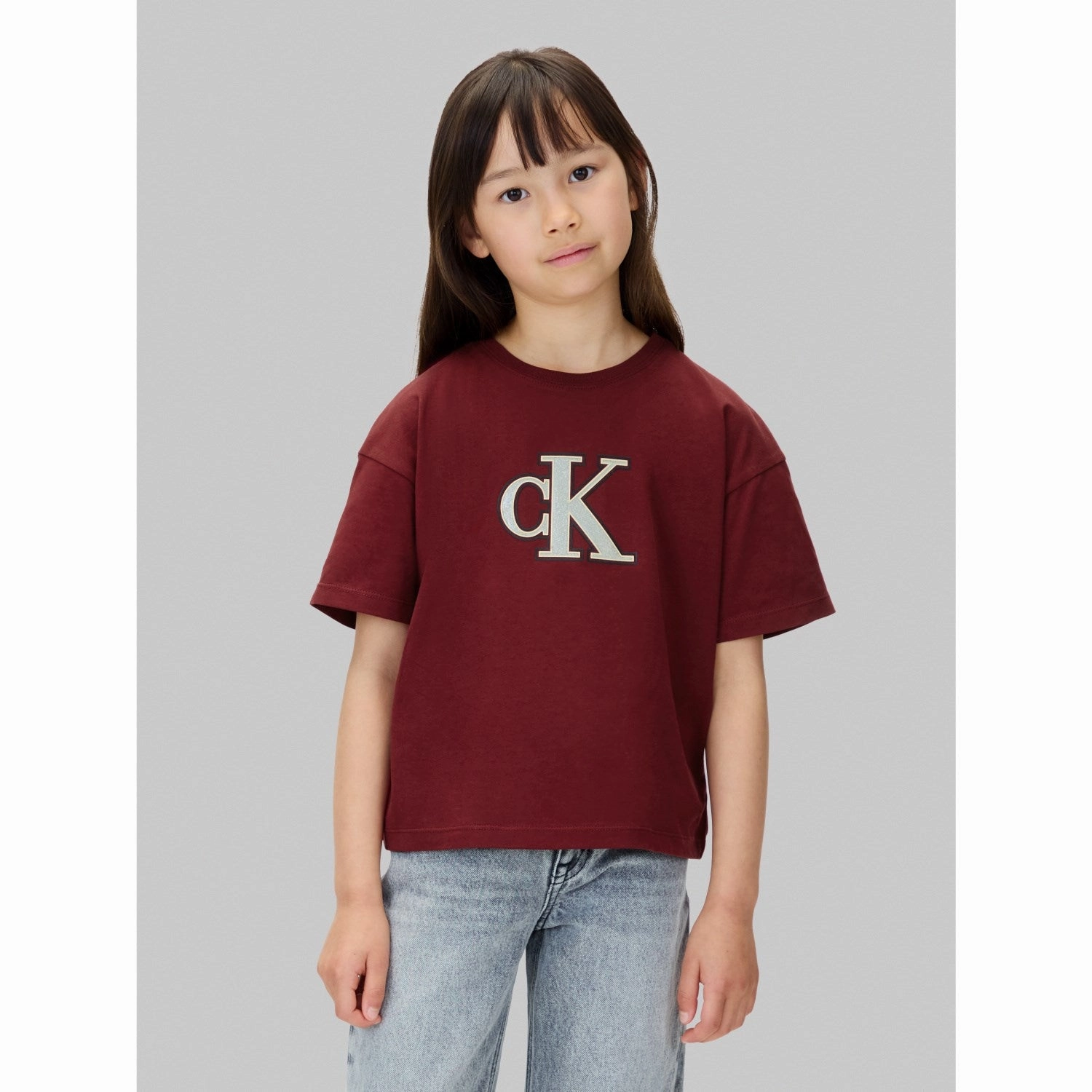 Temperature Control Fabric Calvin Klein Raspberry Chocolate Festive Graphic Ss T-Shirt